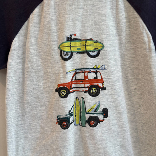 Navy & Grey Hooded Tee (6Y)
