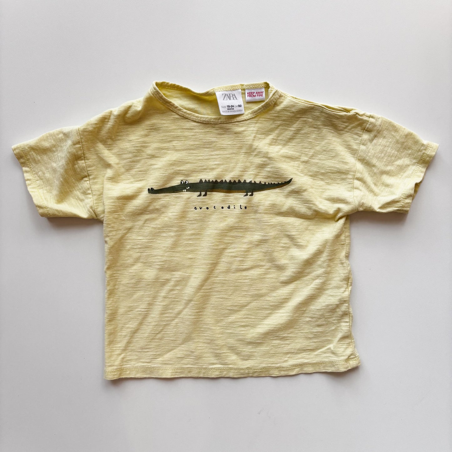 Yellow Crocodile Tee (18-24M)