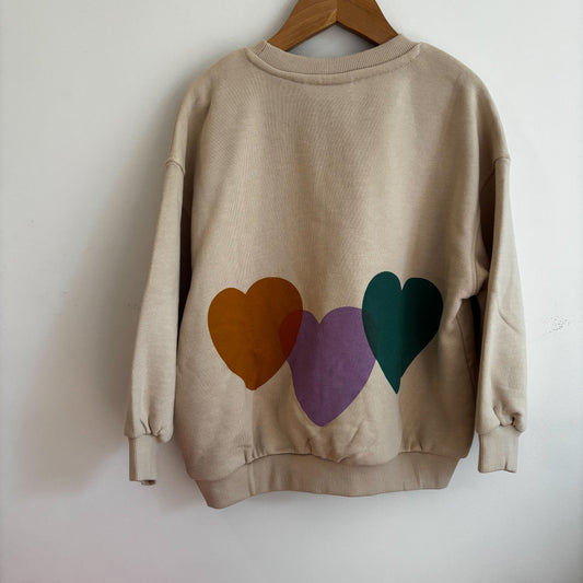 Heart Graphic Sweatshirt (4Y)