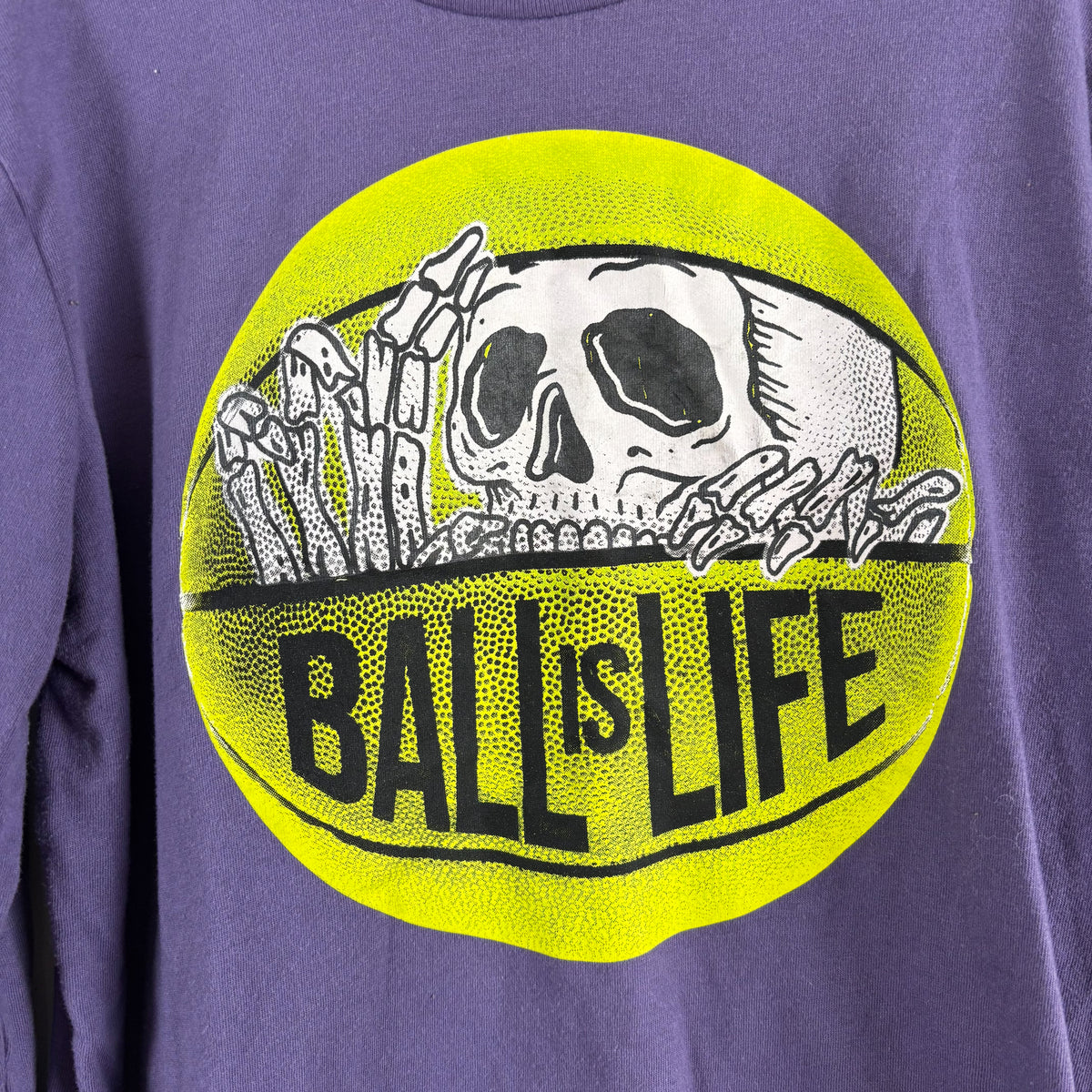 Glow In the Dark Purple Long Sleeve Shirt (10-12Y)