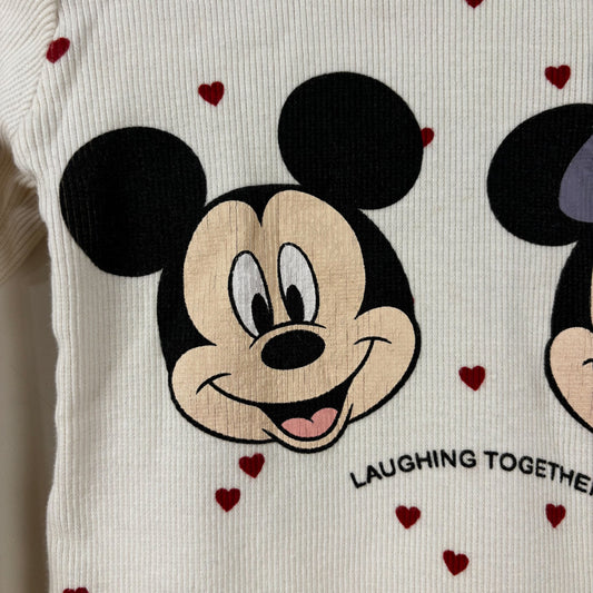 Mouse Character Ribbed Shirt (2-3Y)