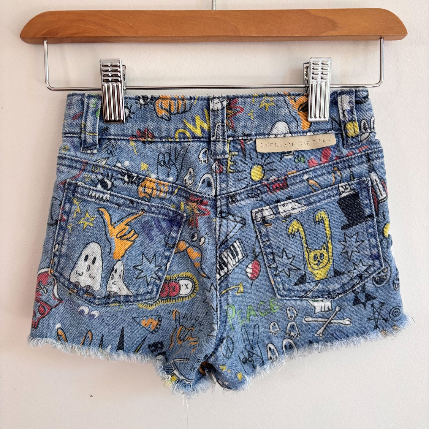 Graffiti Denim Shorts (4Y)