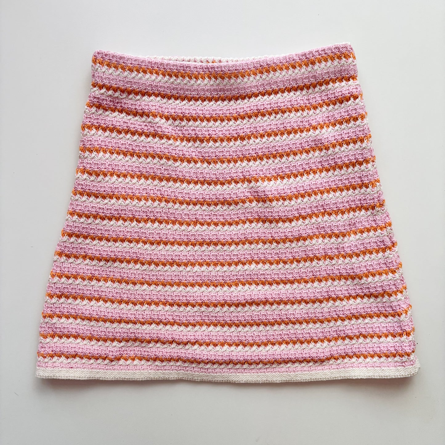 Pink & Orange Crochet Skirt (11-12Y)