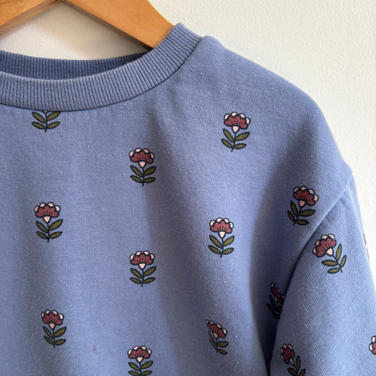 Blue Floral Sweatshirt (2-3Y)