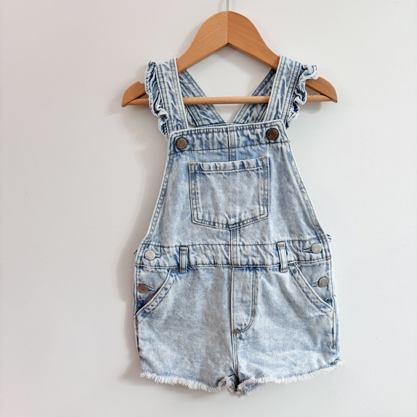 Ruffled Strap Shortalls (5Y)