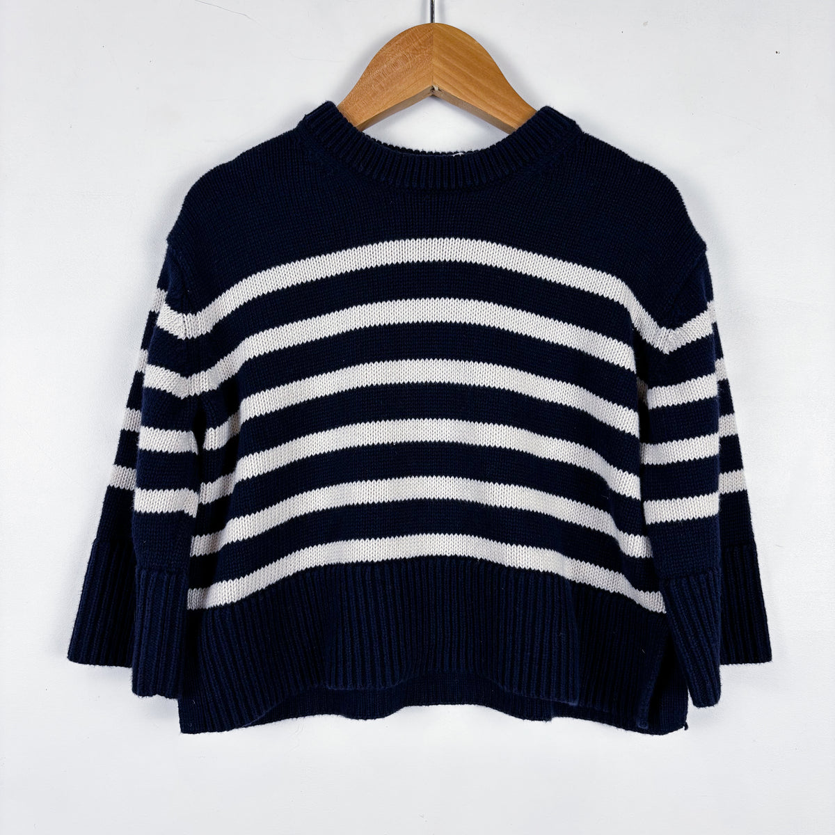 Wide-Sleeve Striped Sweater (2T)