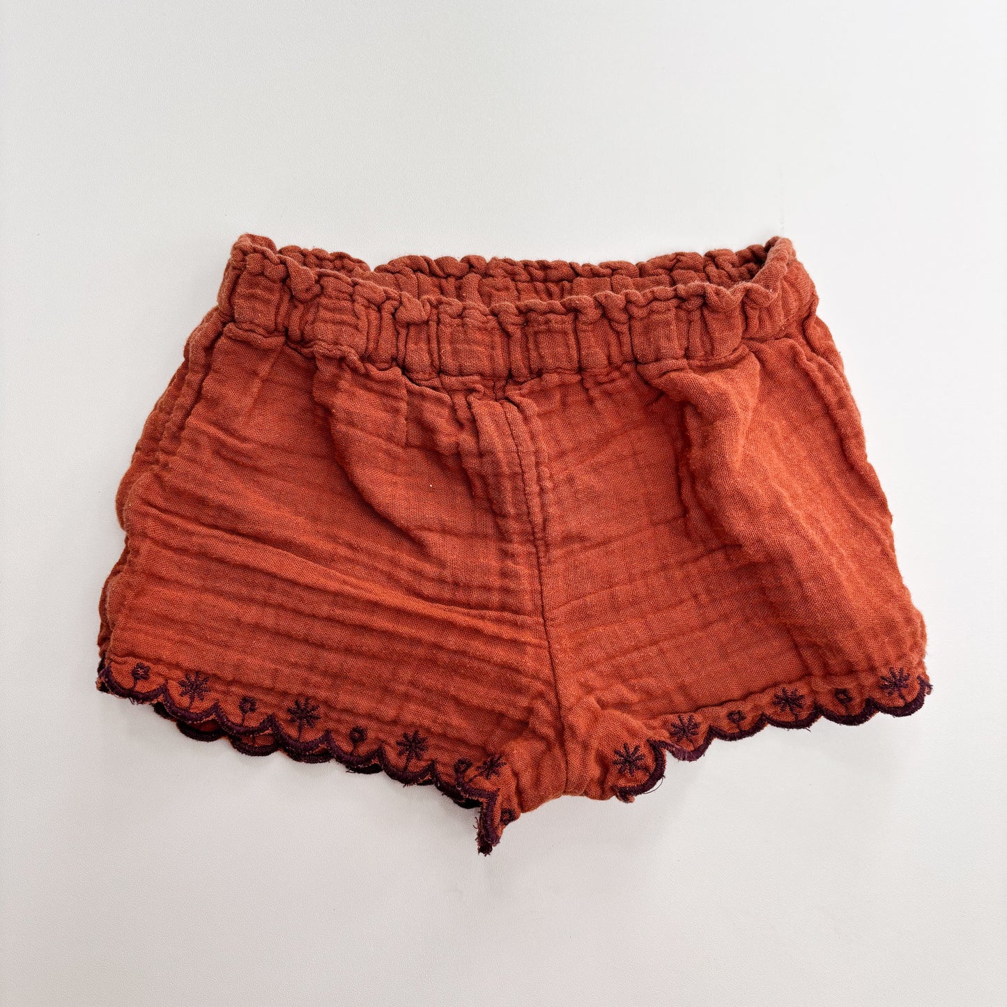 Muslin Embroidered Shorts (6-12M)