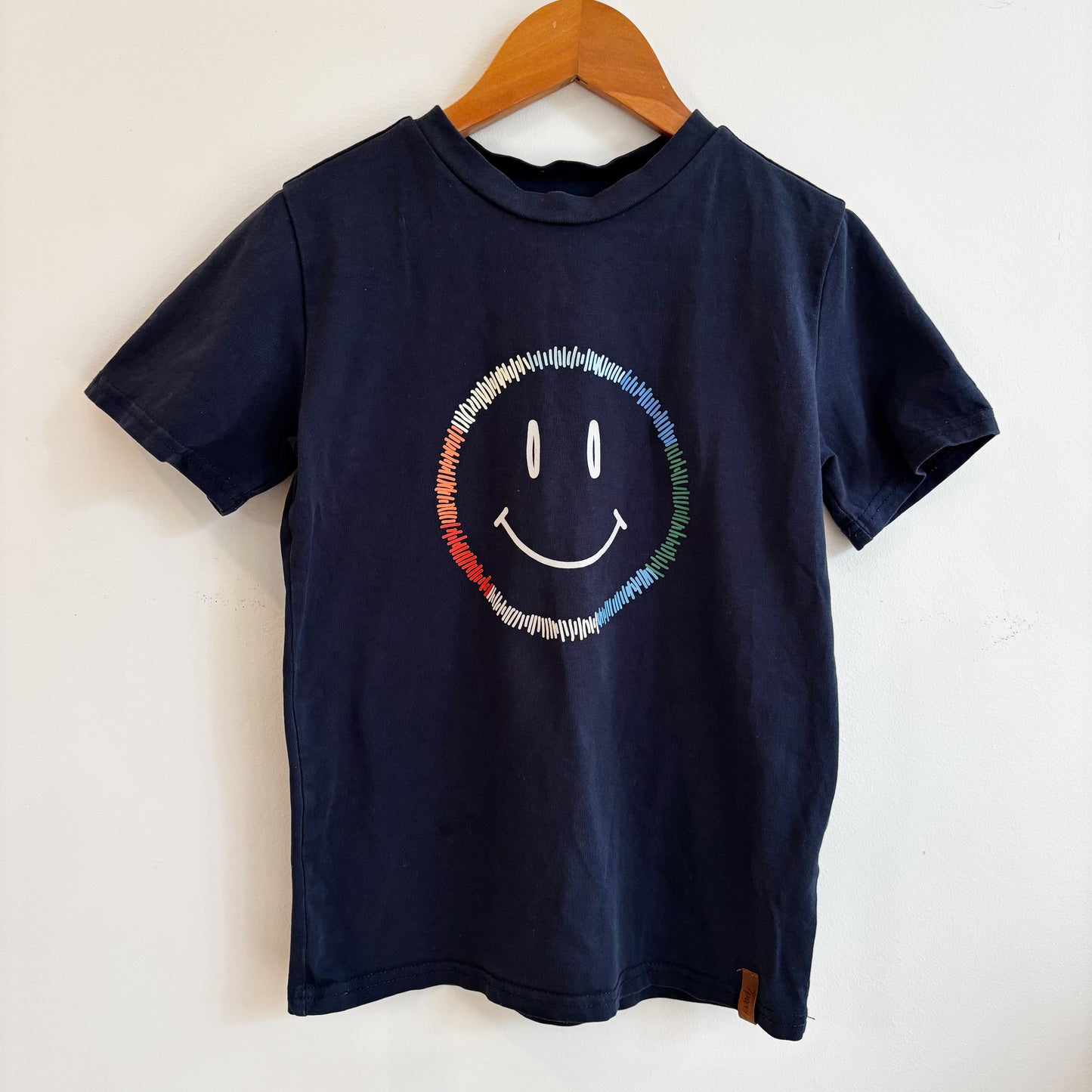 Navy Smiley Face Tee (6Y)