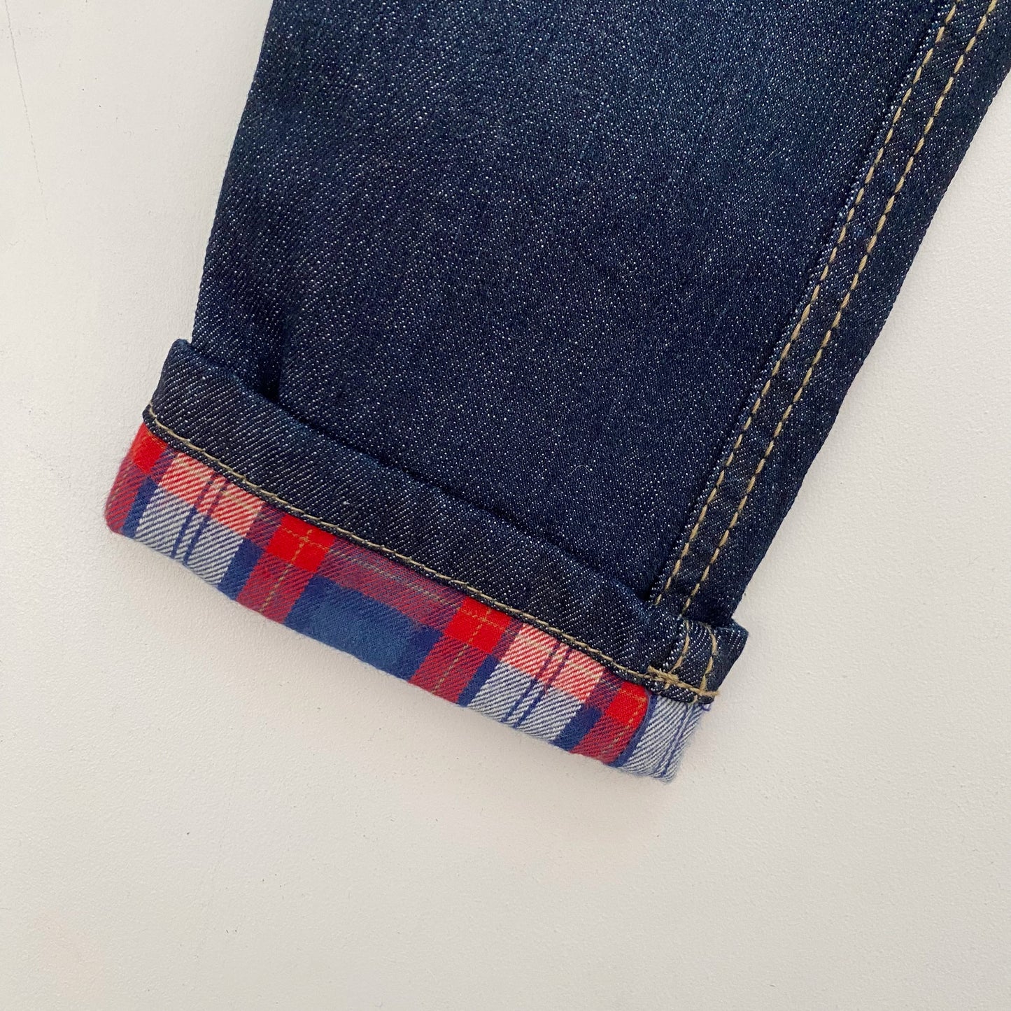 Straight-Cut Blue Jeans