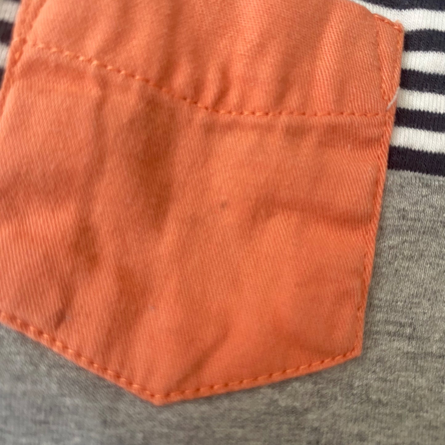 Colour Block Pocket Tee