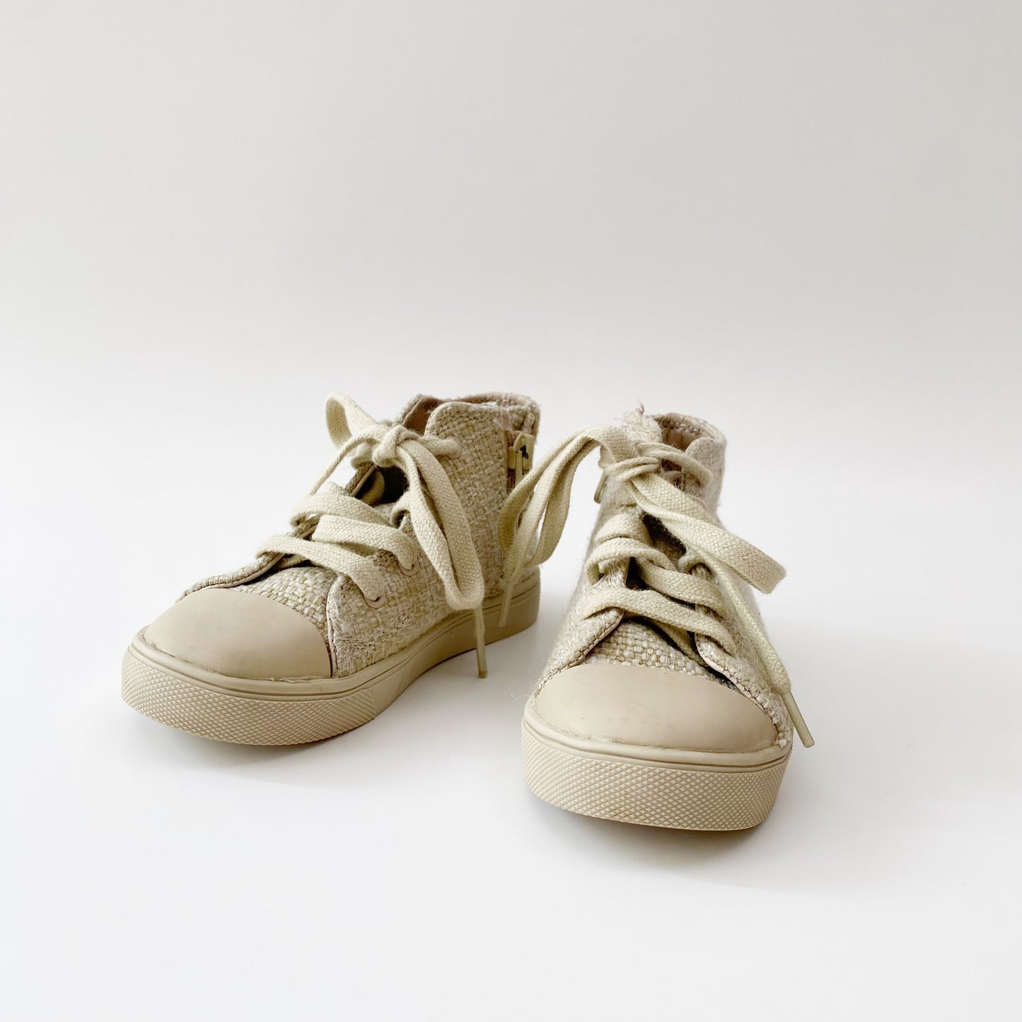 Beige Woven High Tops (9C)