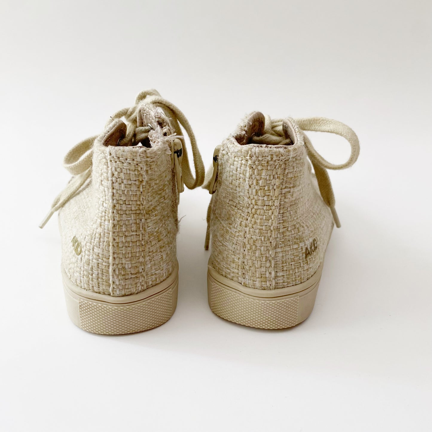 Beige Woven High Tops (9C)