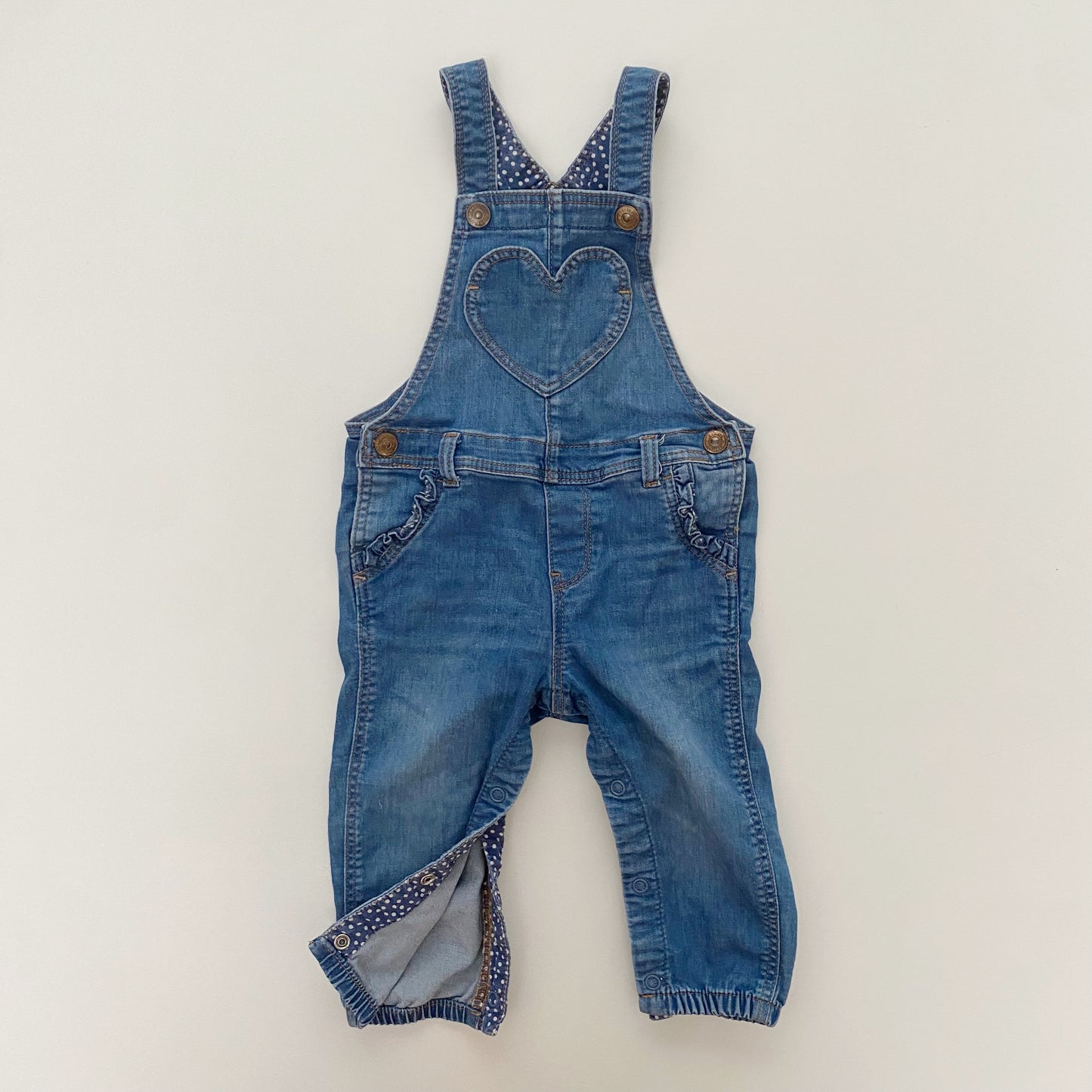 Heart Pocket Overalls (9-12M)