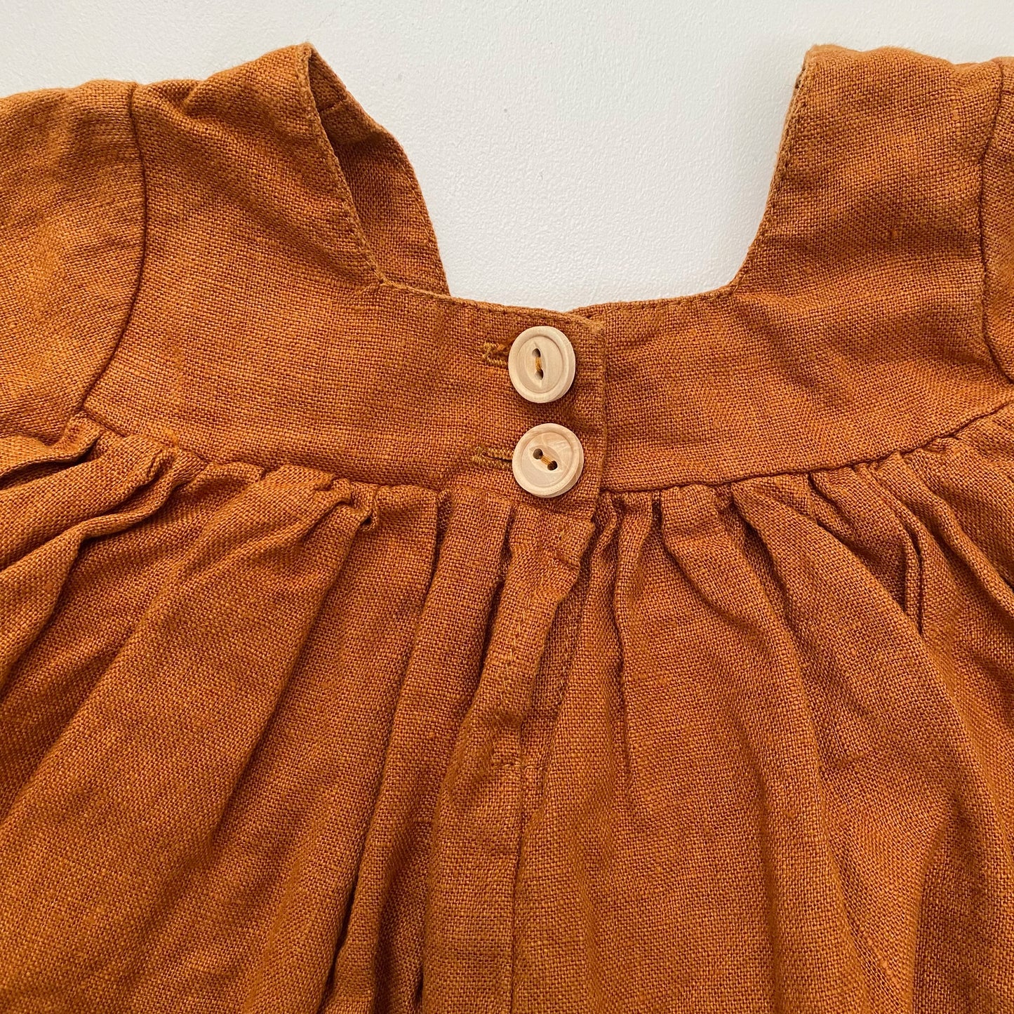 Rust Linen Blouse