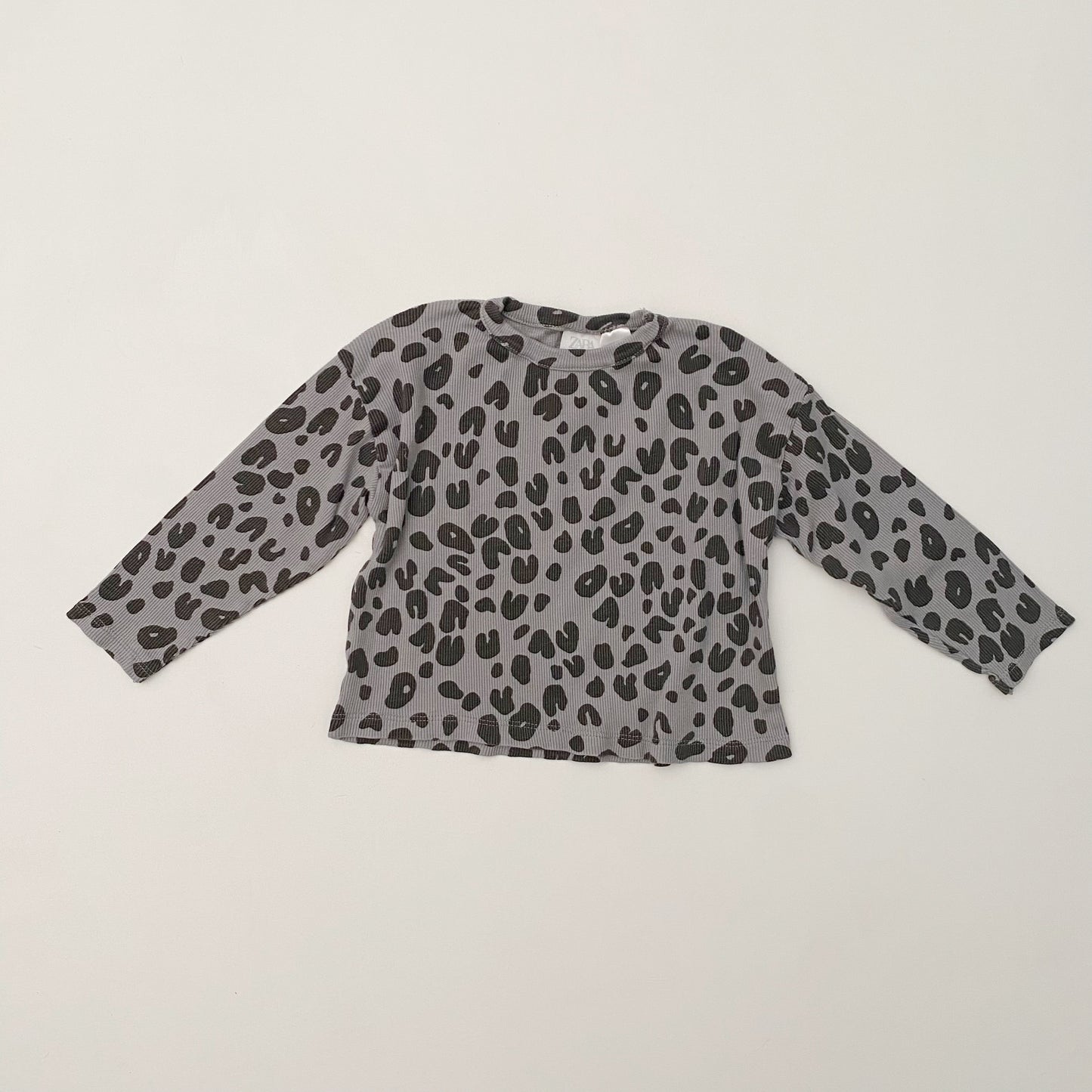 Grey Leopard Print Shirt
