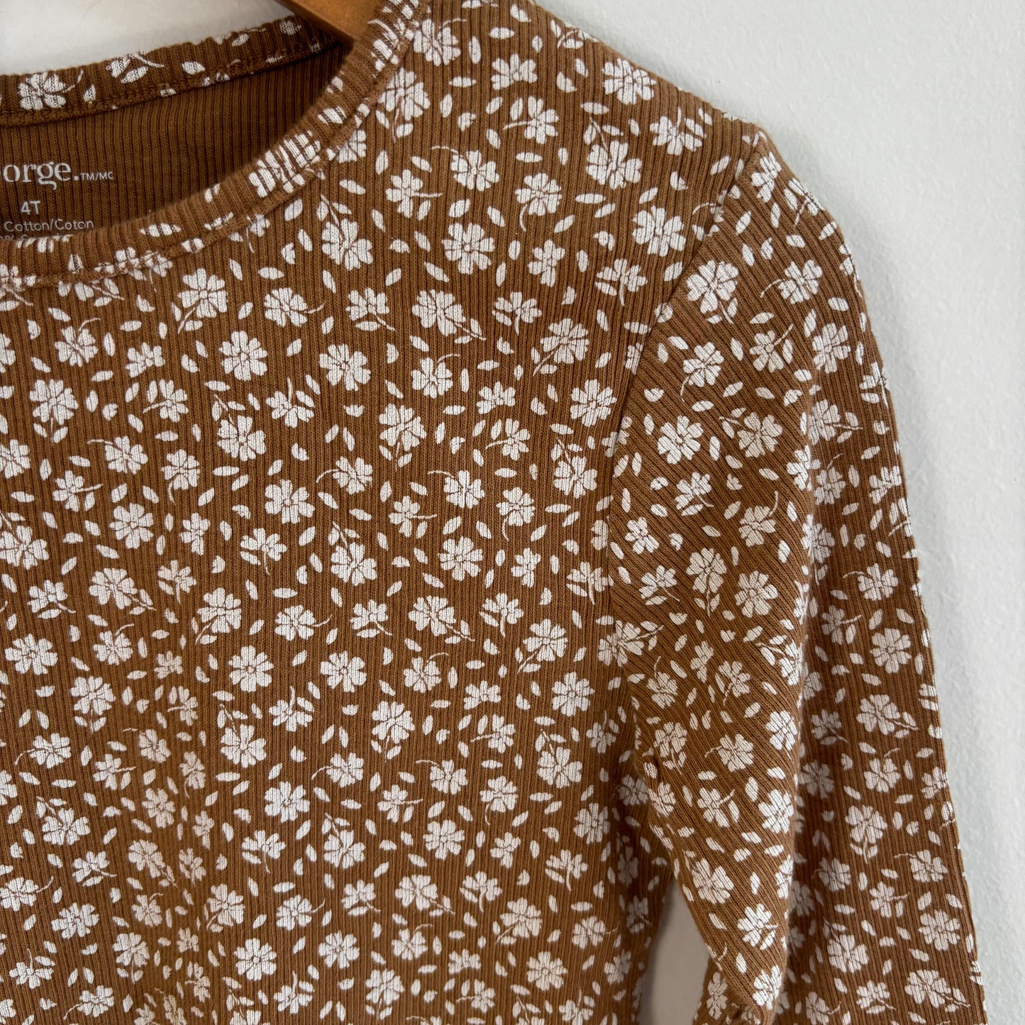 Ribbed Floral Shirt (4T)