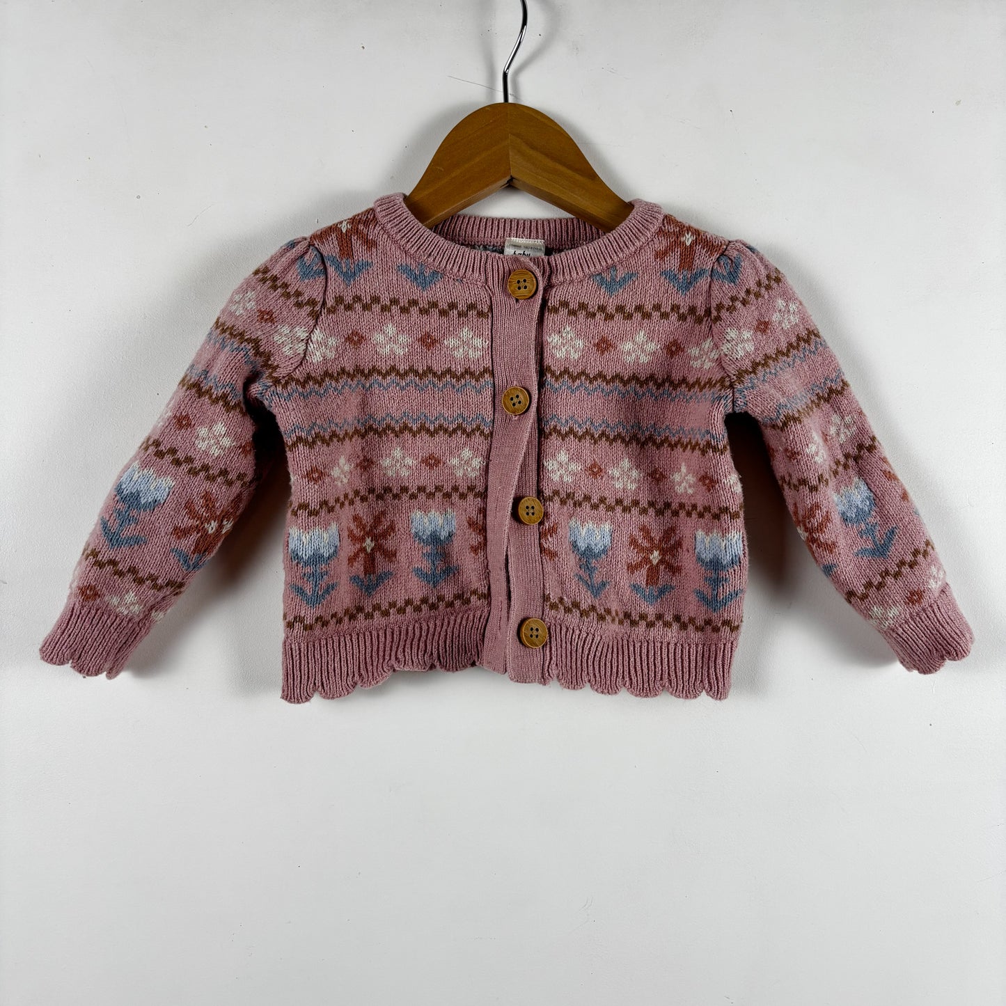 Pink Cardigan (6M)