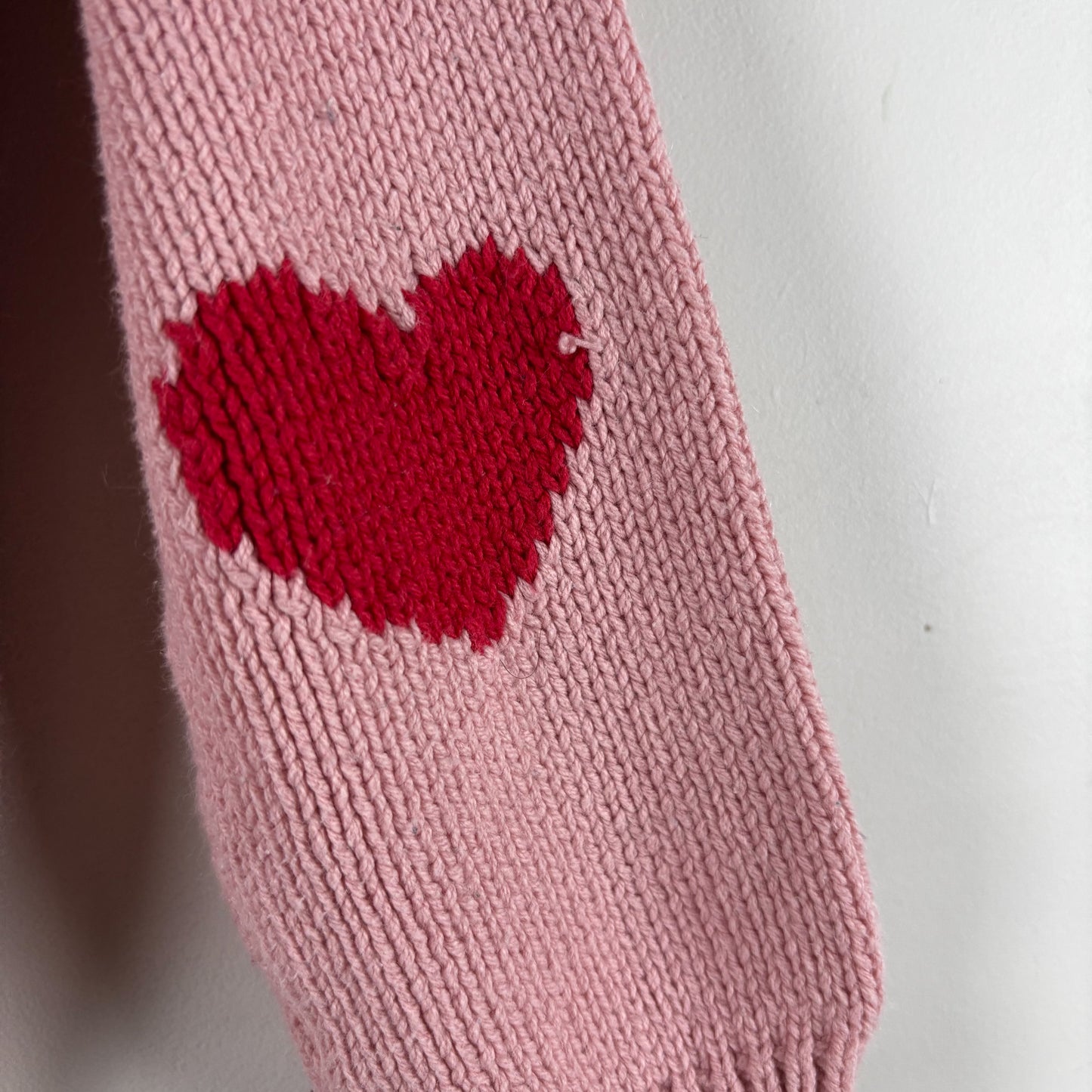 Pink Knit Heart Sweater (3T)