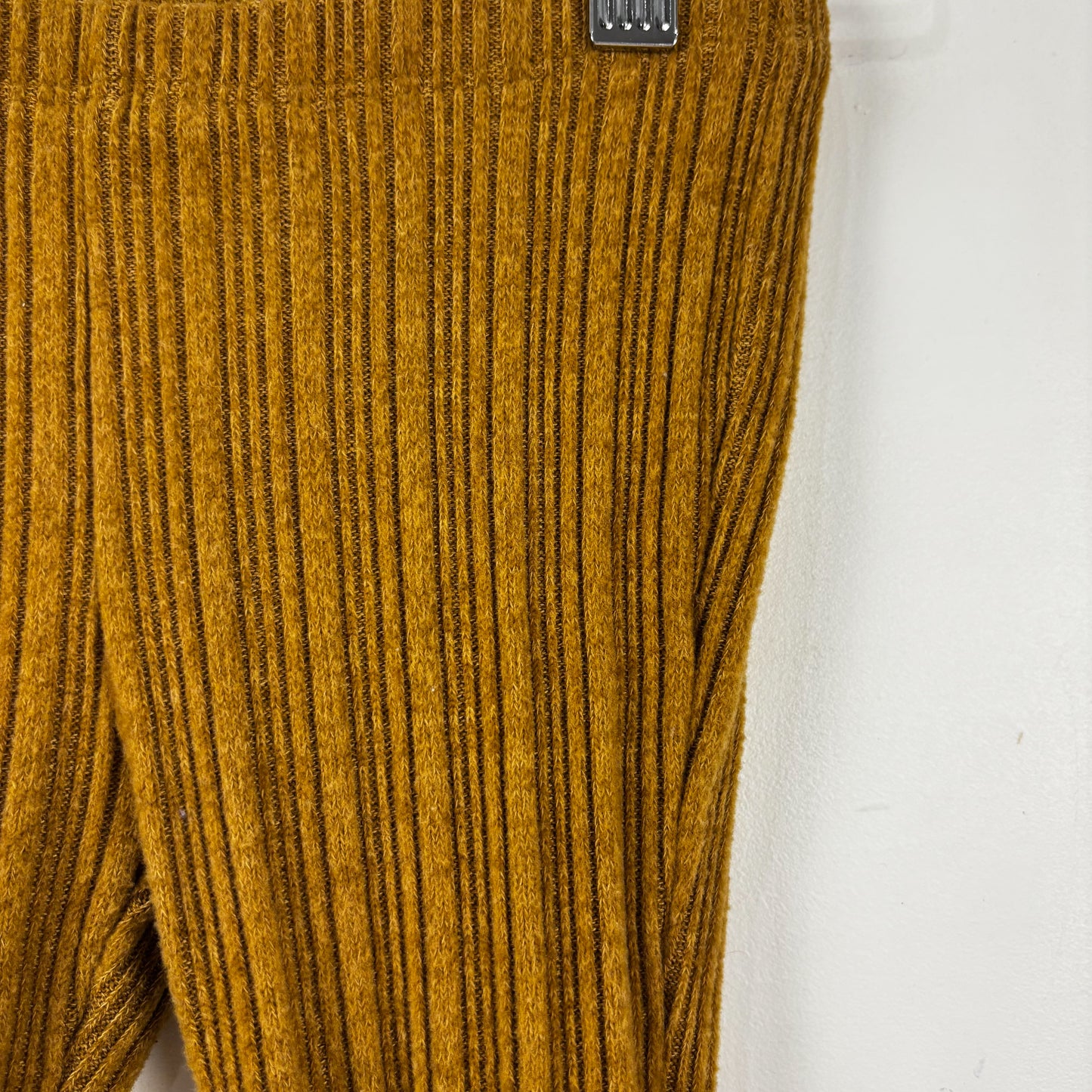 Brown Ribbed Flared Leggings (4T)