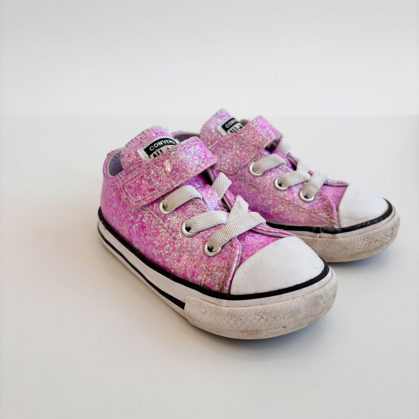 Glittery Pink Sneakers (6C)