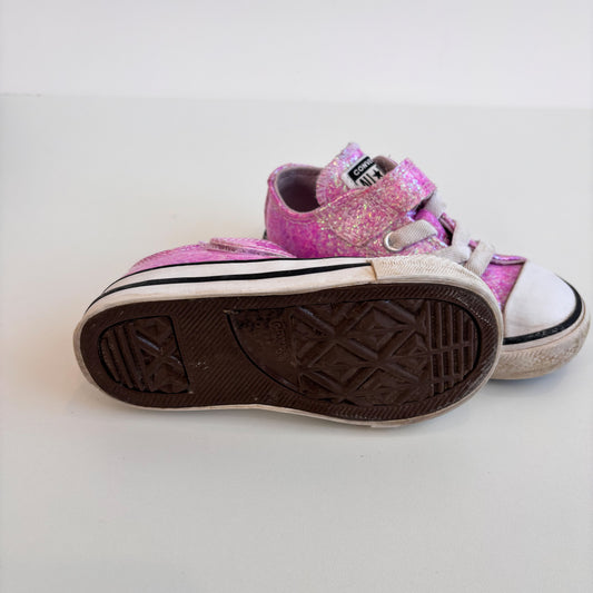 Glittery Pink Sneakers (6C)