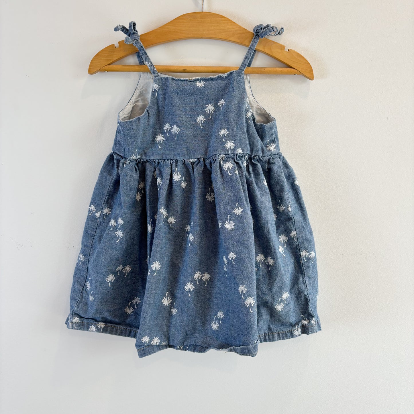 Palm Print Chambray Dress (12-18M)