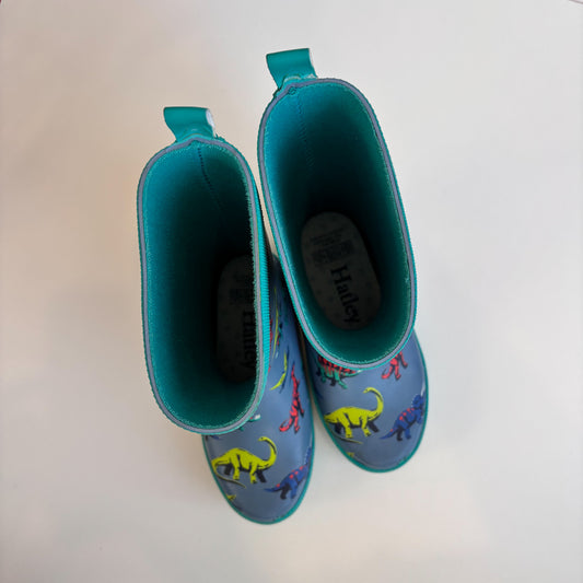 Blue Dino Rain Boots (12C)