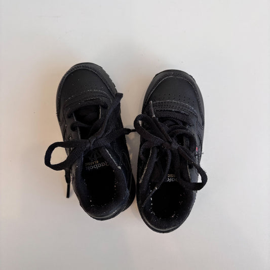 Black Lace-Up Sneakers (6C)