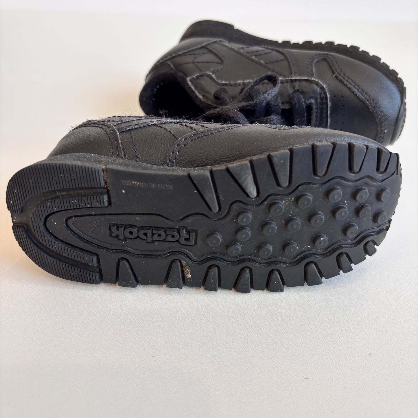 Black Lace-Up Sneakers (6C)