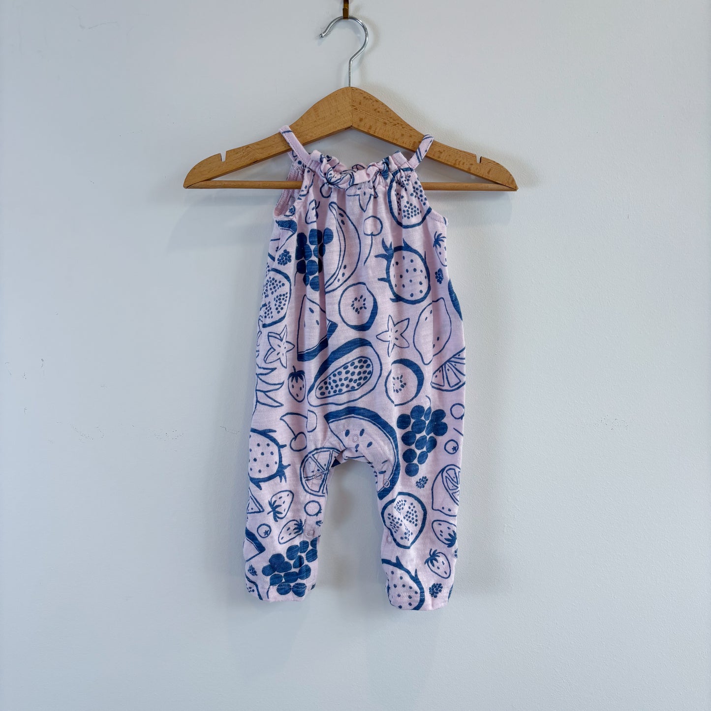 Pink + Blue Fruit Romper (0-3M)