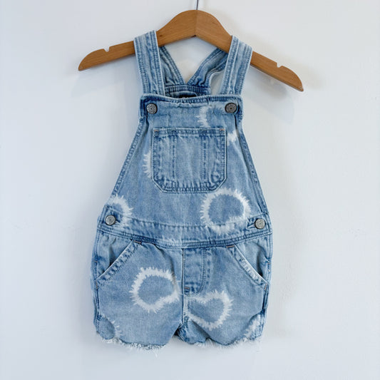 Heart Tie-Dye Shortalls (2T)