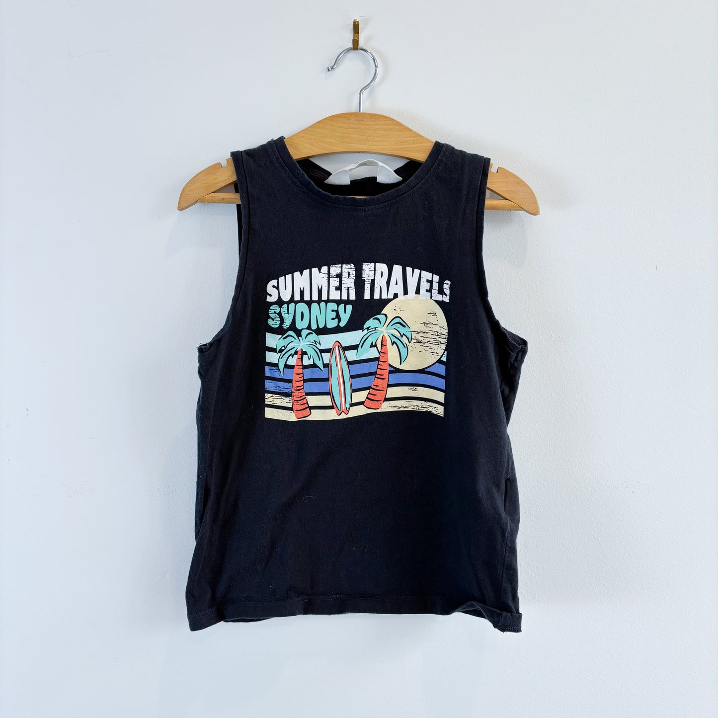 Black Graphic Tank (5T/6)