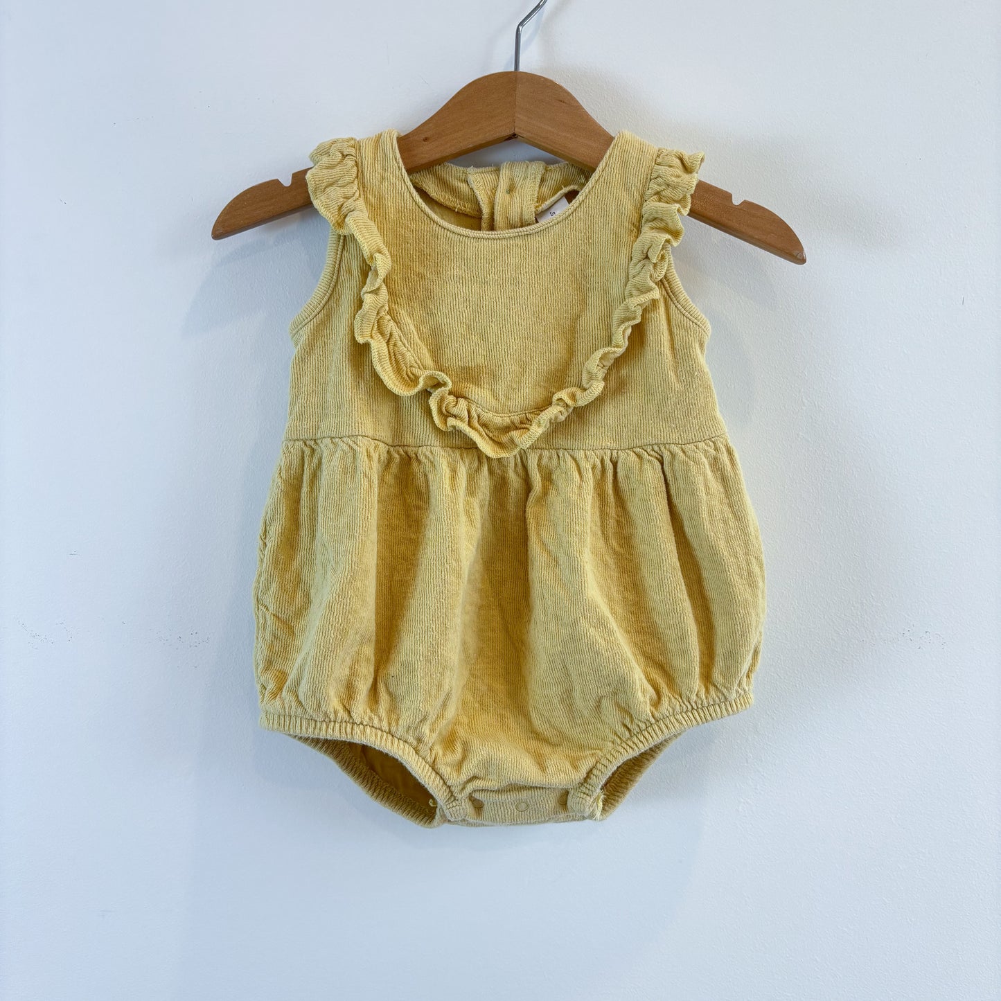 Pale Yellow Bubble Bodysuit (24M)