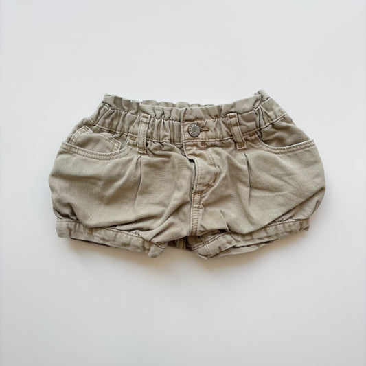 Tan Denim Bubble Shorts (12-18M)