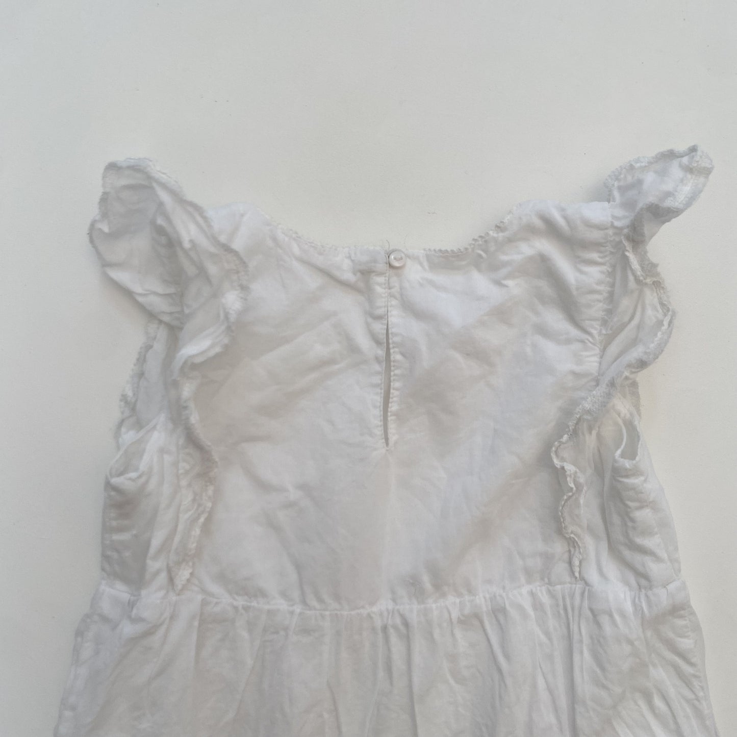 White Lace Detail Dress