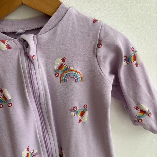 Rainbow Rollerskate Sleepers (6-9M)