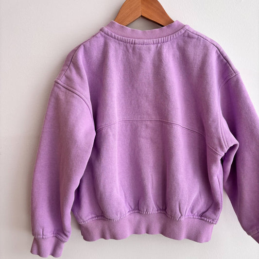 Purple Zip Sweatshirt (7Y)