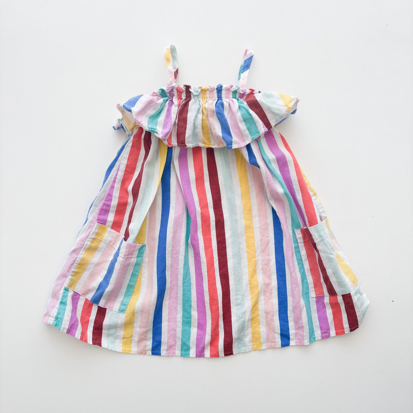 Striped Dress with Pockets (4T)