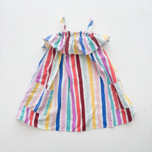 Striped Dress with Pockets (4T)