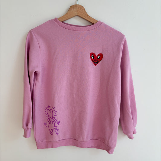Pink Heart Sweatshirt (8-10Y)