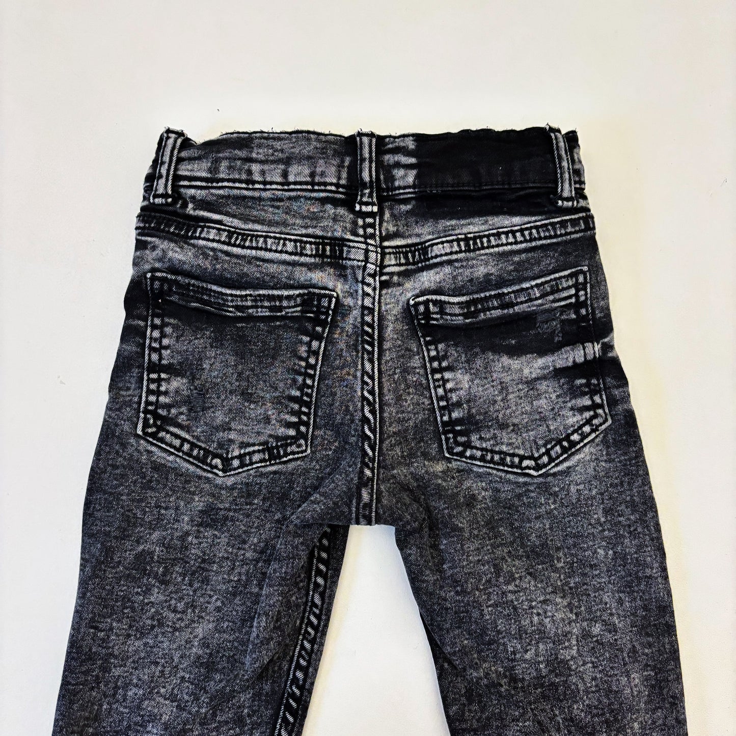 Black Distressed Skinny Jeans (6Y)