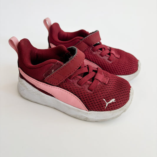 Burgundy + Pink Sneakers (7C)