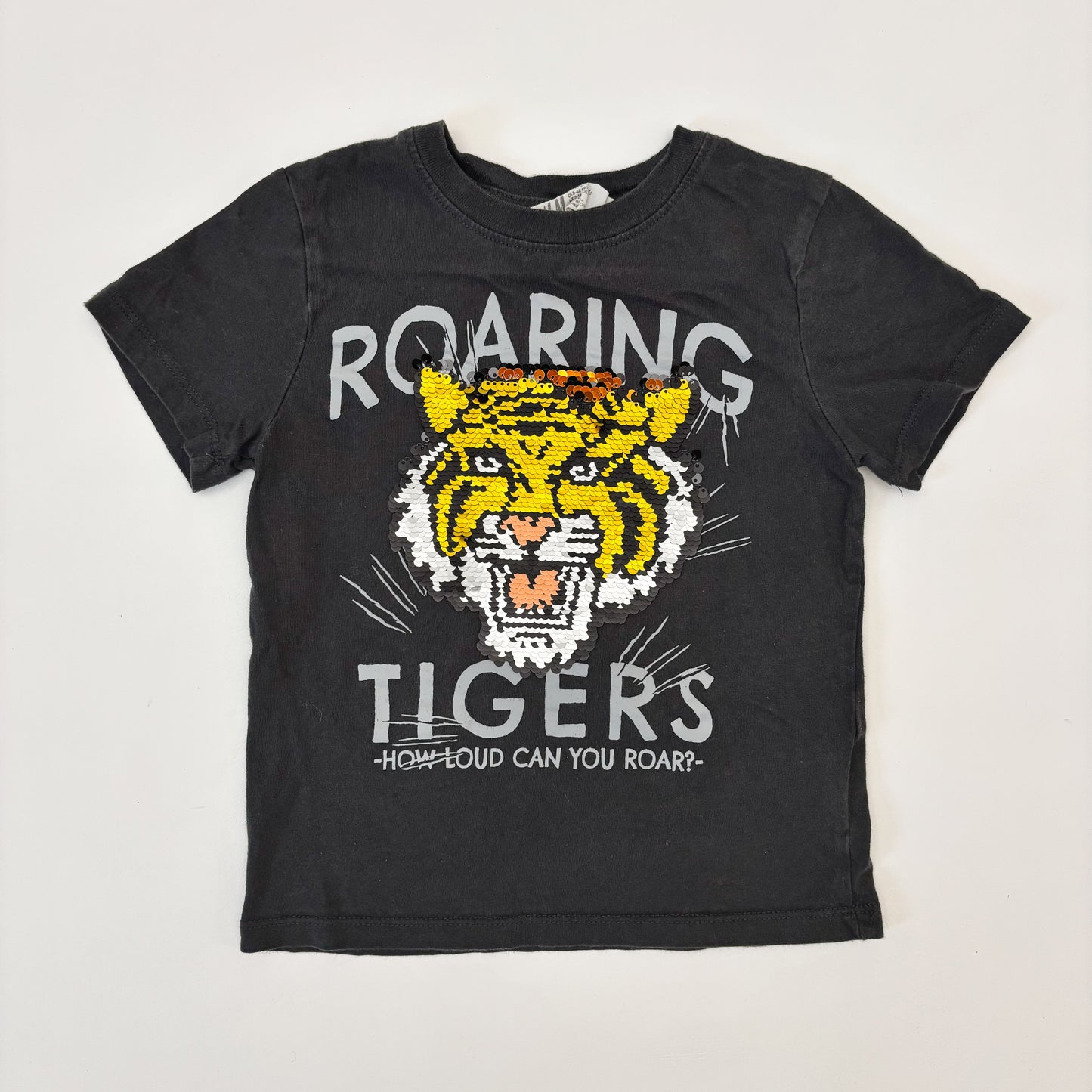 Tiger Sequin Tee (4T)
