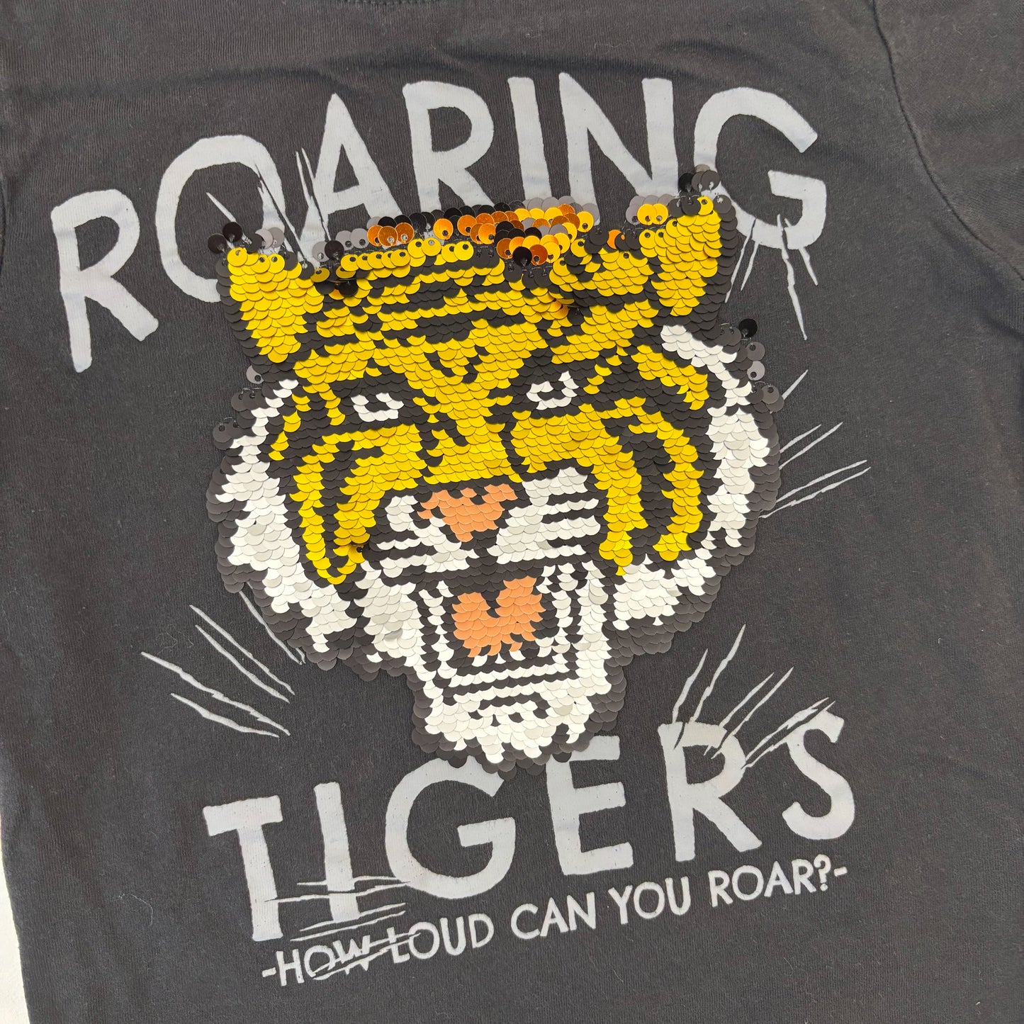 Tiger Sequin Tee (4T)