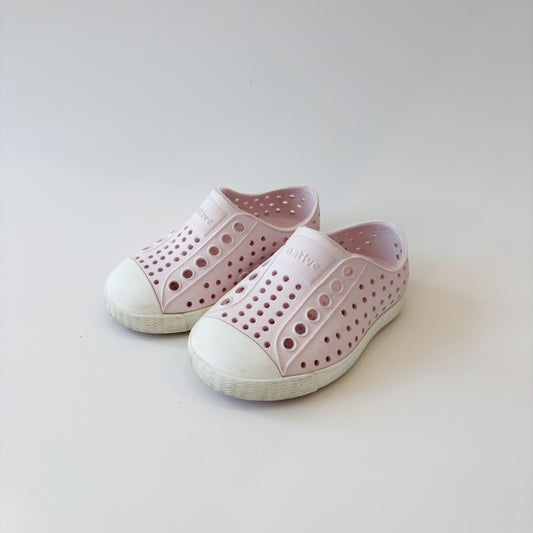 Pale Pink Slip On Shoes (4C)