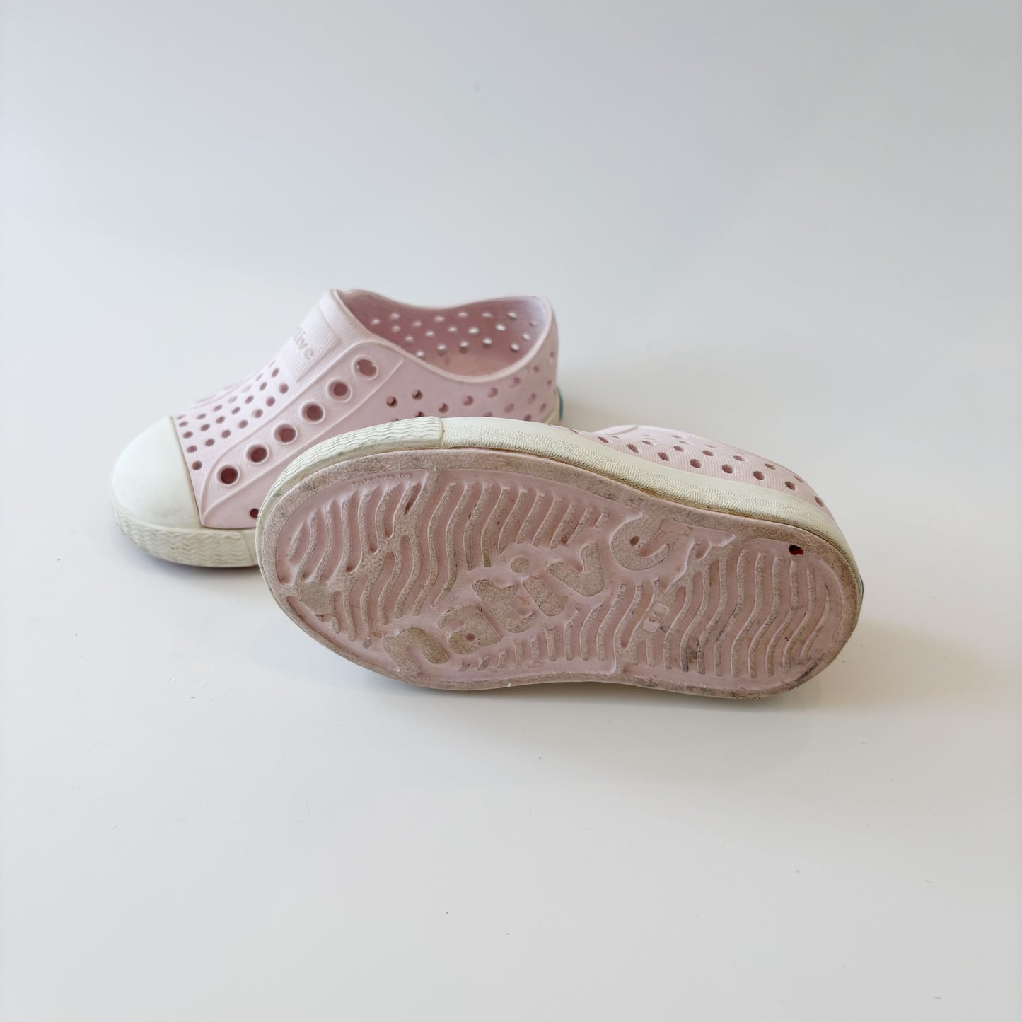 Pale Pink Slip On Shoes (4C)