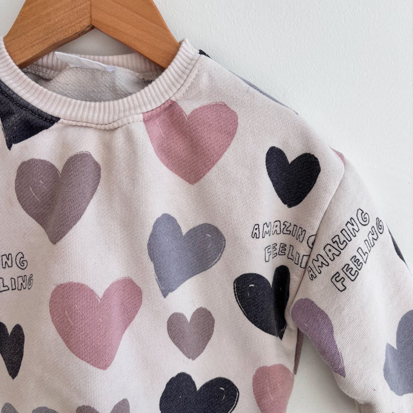 Heart Print Sweatshirt (18-24M)
