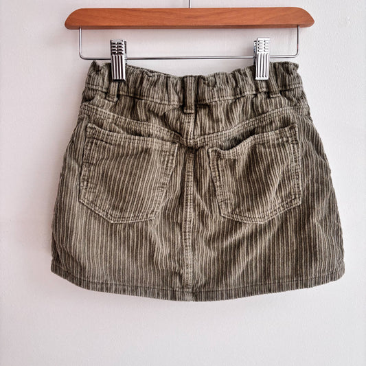 Olive Green Corduroy Skirt (7Y)