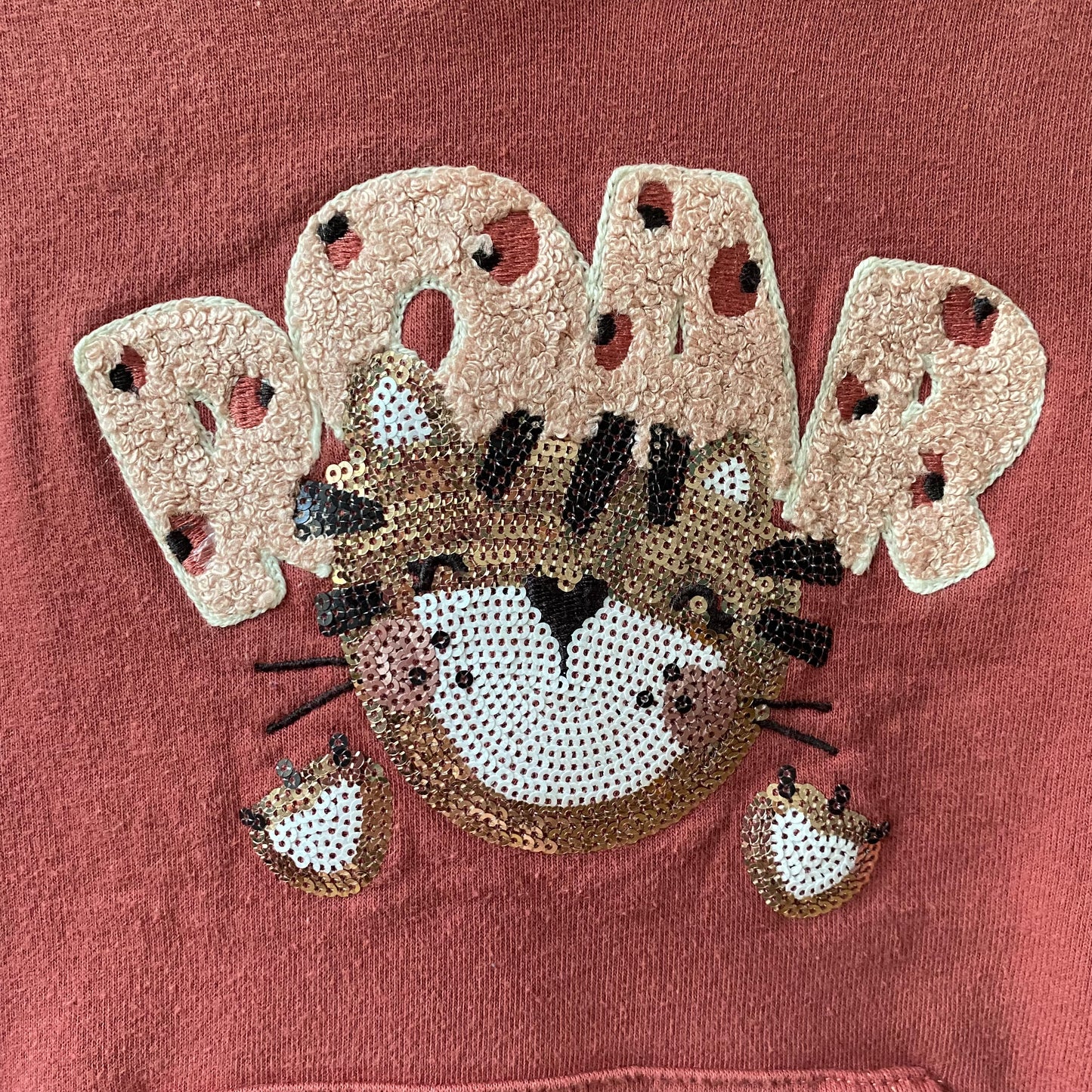 Dark Pink Tiger Hoodie (2T)