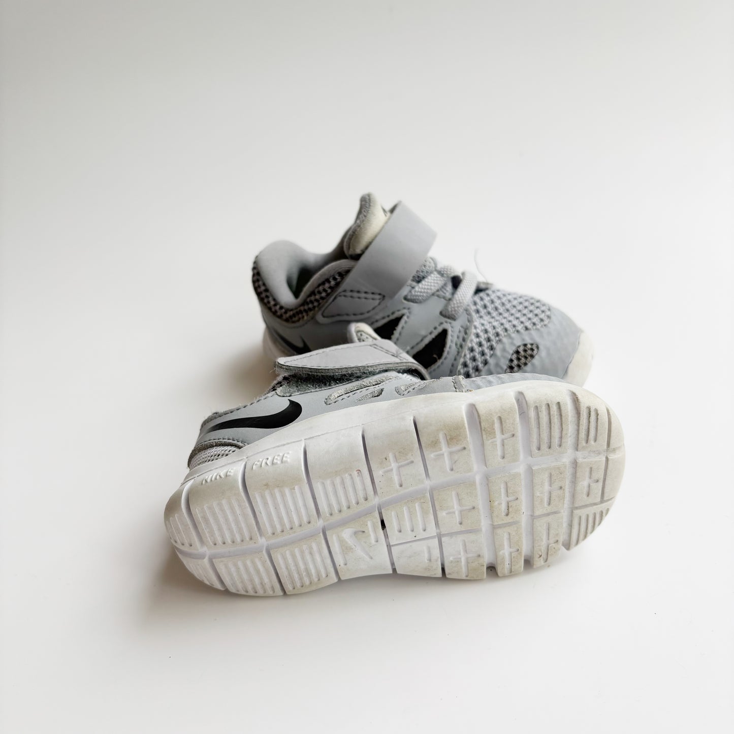 Grey Velcro Sneakers (5C)